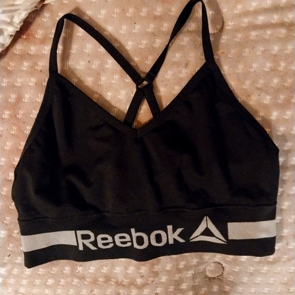 Reebok Black Seamless Longline Strappy Bralette
